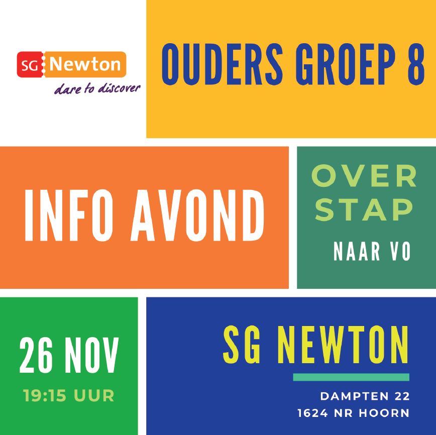 Featured image for “Informatieavond ouders groep 8 – 26 november”